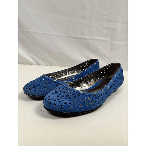 Calvin Klein Womens Breeze Blue Slip On Ballet Flats Loafers Shoes Size US 8 - Picture 2 of 6